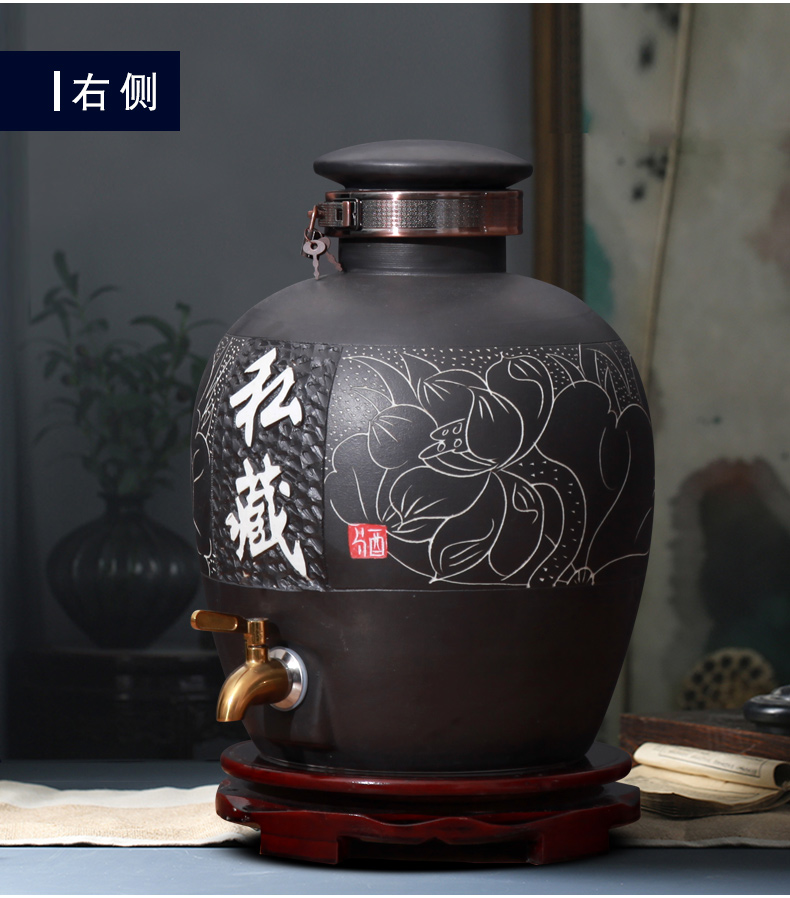 Jingdezhen ceramic wine jar 20/50 kg bottle wine it mercifully wine is special household seal hoard jars