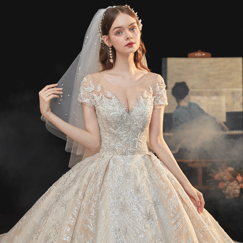 Starry sky for bride, 2021 collection, European style, suitable for teen, fitted Starry sky for bride, 2021 collection, European style, suitable for teen, fitted
