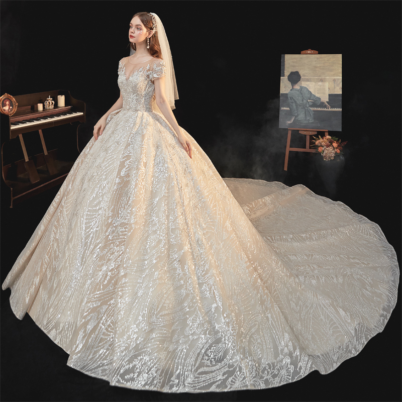 Starry sky for bride, 2021 collection, European style, suitable for teen, fitted Starry sky for bride, 2021 collection, European style, suitable for teen, fitted