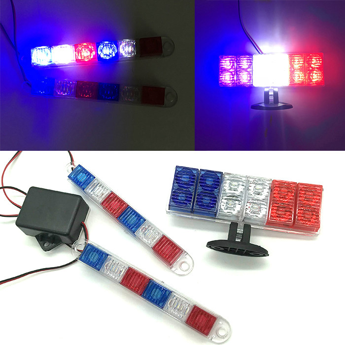 Locomotive lights red, blue and white lights LED brake lights rear tail lights flashing lights red, white and blue brake lights blue flashing