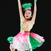 The New 9th Xiaohe elegant grass sky childrens dance performance costume stage performance costume