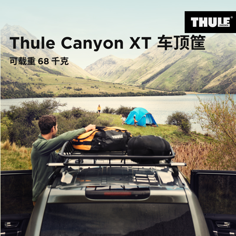 Swedish Thule Canyon Xt 859 Multifunctional and Sturdy Roof Rack Thule