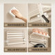 German Precision Cream-Colored Towel Rack, Bathroom No-Drill Towel Holder, Bathroom Space Aluminum Storage Hanging Rod