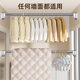 German Seiko Punch-Free Telescopic Clothes Drying Rod Balcony Clothes Drying Rack Curtain Rod Clothes Hanging Rod Bathroom Shower Curtain Rod