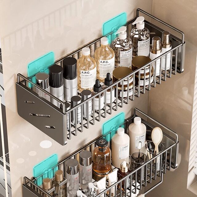 German Seiko Bathroom Storage Rack Toilet Toilet Shelf Wall-Mounted Punch-Free Bathroom Storage Rack