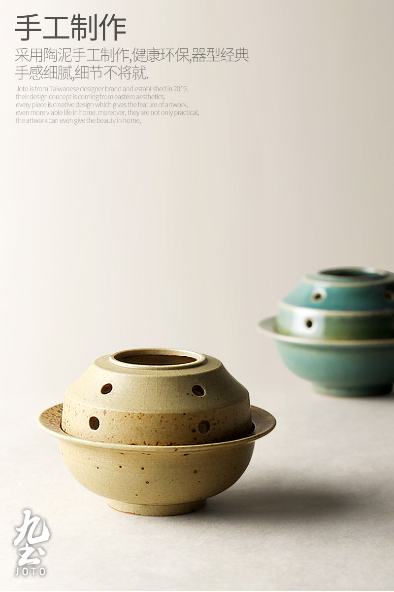 About Nine soil Japanese zen manually censer retro ceramic small household indoor fragrance creative tea furnishing articles for Buddha