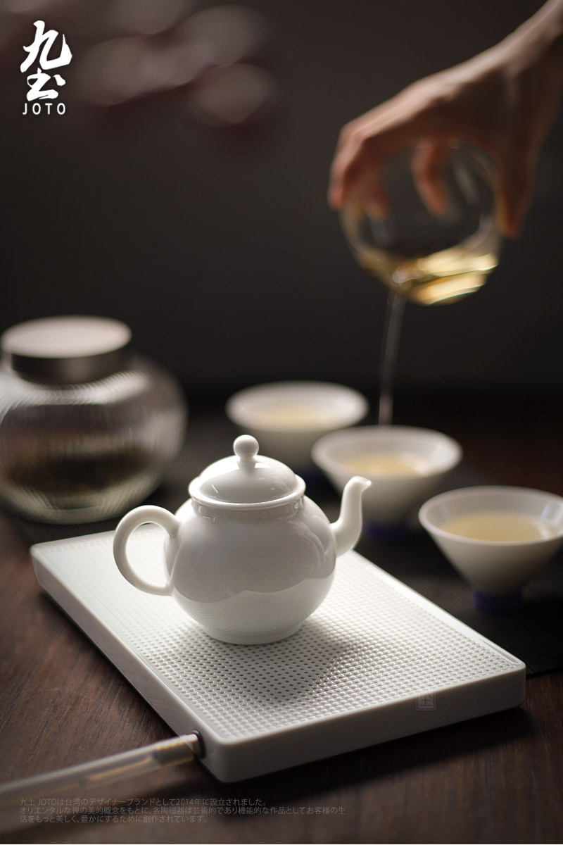 About Nine soil tea tray ceramic tea set dry small household socket Japanese contracted pot dry wet amphibious drainage tea table