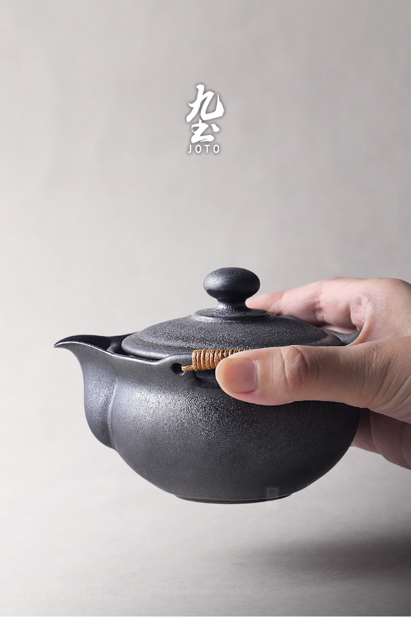 Japanese hand grasp nine soil pot teapot checking ceramic POTS sample tea cup cup a pot of four cups of kung fu tea set tea taking