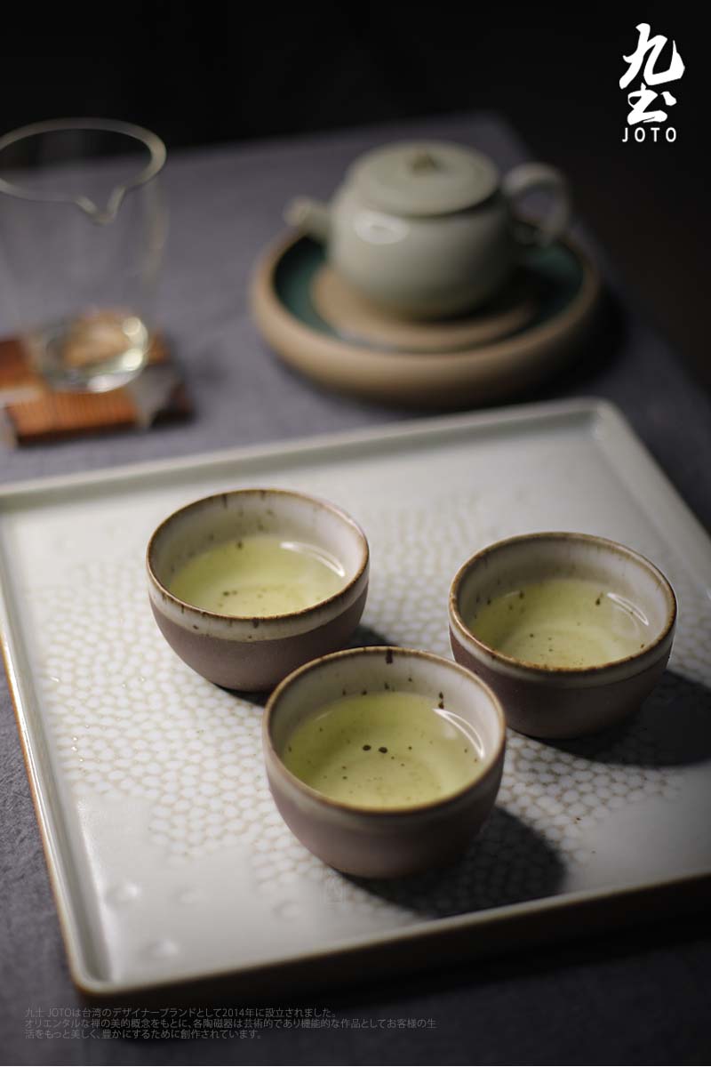 Manual master cup nine soil pottery Japanese zen coarse pottery teacup kung fu tea set small lamp that white tea tea tea cup