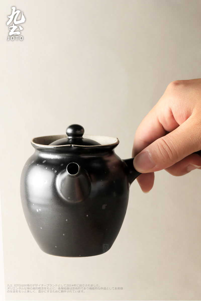 About Nine soil Japanese zen manual coarse pottery teapot side handle single pot of ancient ceramics kung fu tea set with filtering