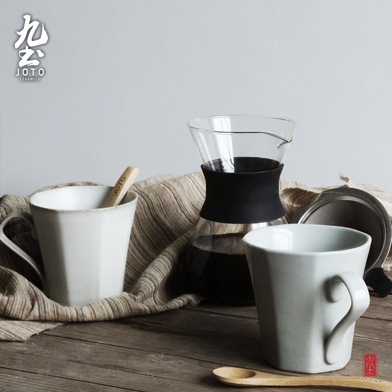 About Nine soil manual anise coffee cup Japanese - style hotel club ltd. ceramic cup, American coffee to restore ancient ways