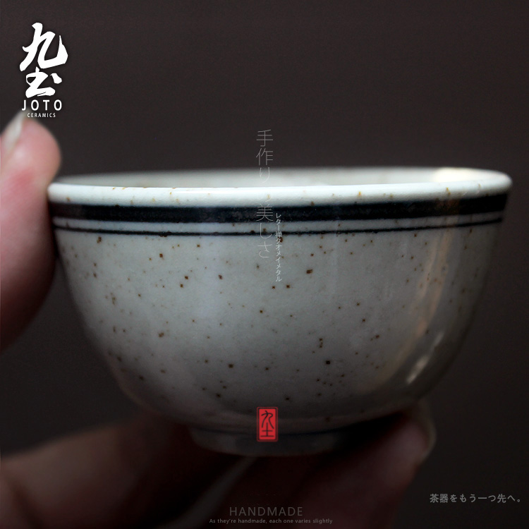About Nine soil imitation Ming kung fu noggin jingdezhen ceramic tea set hand - made porcelain sample tea cup master cup restoring ancient ways