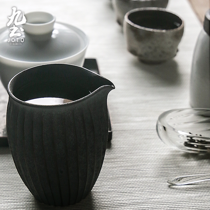 About Nine clay ceramic fair keller and CPU manually restore ancient ways and Japanese well cup from the points of tea ware sea coarse ceramic tea set