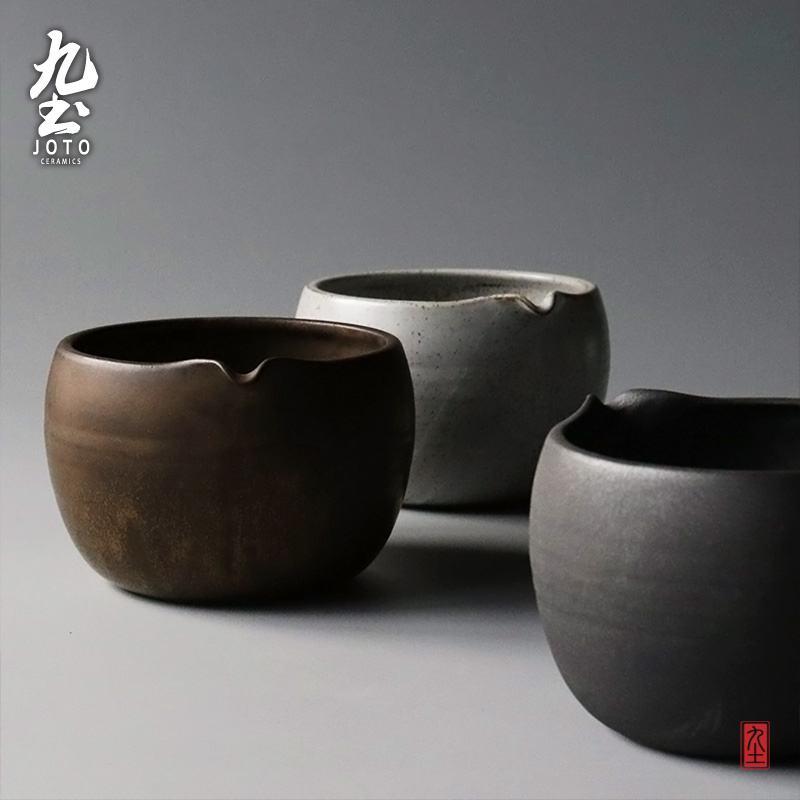 About Nine soil retro wash to coarse pottery kung fu tea accessories water jar tea slag bucket large Japanese tea bowl of jingdezhen