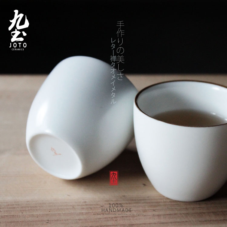 About Nine soil sample tea cup tea banquet side zijin Japanese white porcelain of jingdezhen thin foetus kung fu cup of the tea taking tea cups water