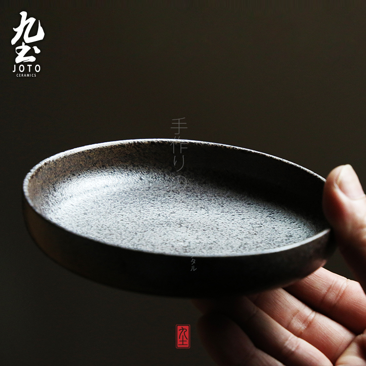 About Nine soil manual Japanese ceramics tableware plate dish retro ceramic candy dry fruit tray was cakes tea small dishes