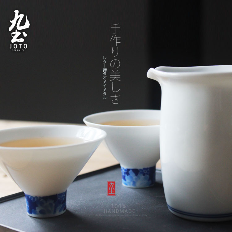 About Nine soil huai blue hat to the cup sample tea cup kung fu noggin Japanese tea taking accessories jingdezhen tea cups