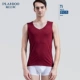 Palando nam Vest Modal Slim Fit Co giãn Thanh niên thoáng khí Vai rộng Kích thước lớn Thể thao Vest liền mạch - Áo vest