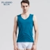 Palando nam Vest Modal Slim Fit Co giãn Thanh niên thoáng khí Vai rộng Kích thước lớn Thể thao Vest liền mạch - Áo vest