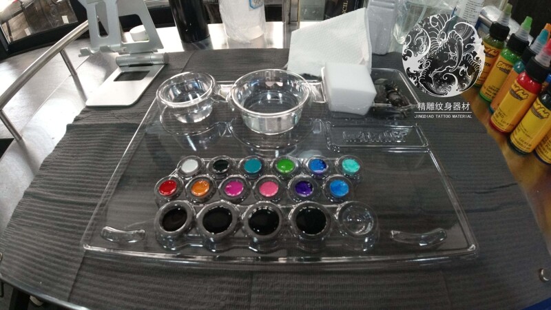 Jiaxing Jingdiao Tattoo Equipment Inkthalep Disposable Operation Table Color Rack Needle Cup Tattoo Workstation