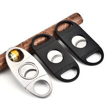 Cigar scissors three-in-one scissors cigar tobacco cutter portable stainless steel cigar round scissors scissors