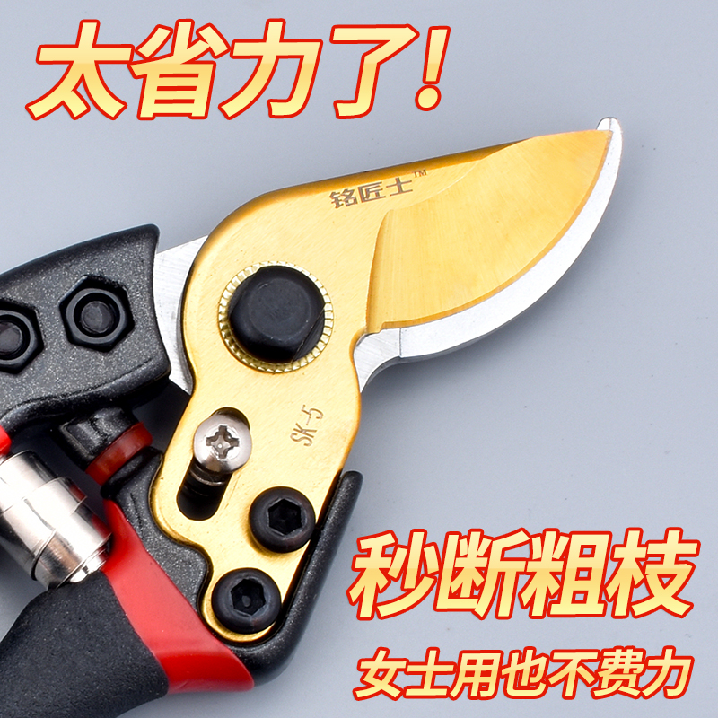 Japan steel branch scissors Labor-saving SK5 scissors Fruit tree scissors Repair branch scissors Cut tree scissors Strong coarse branch scissors