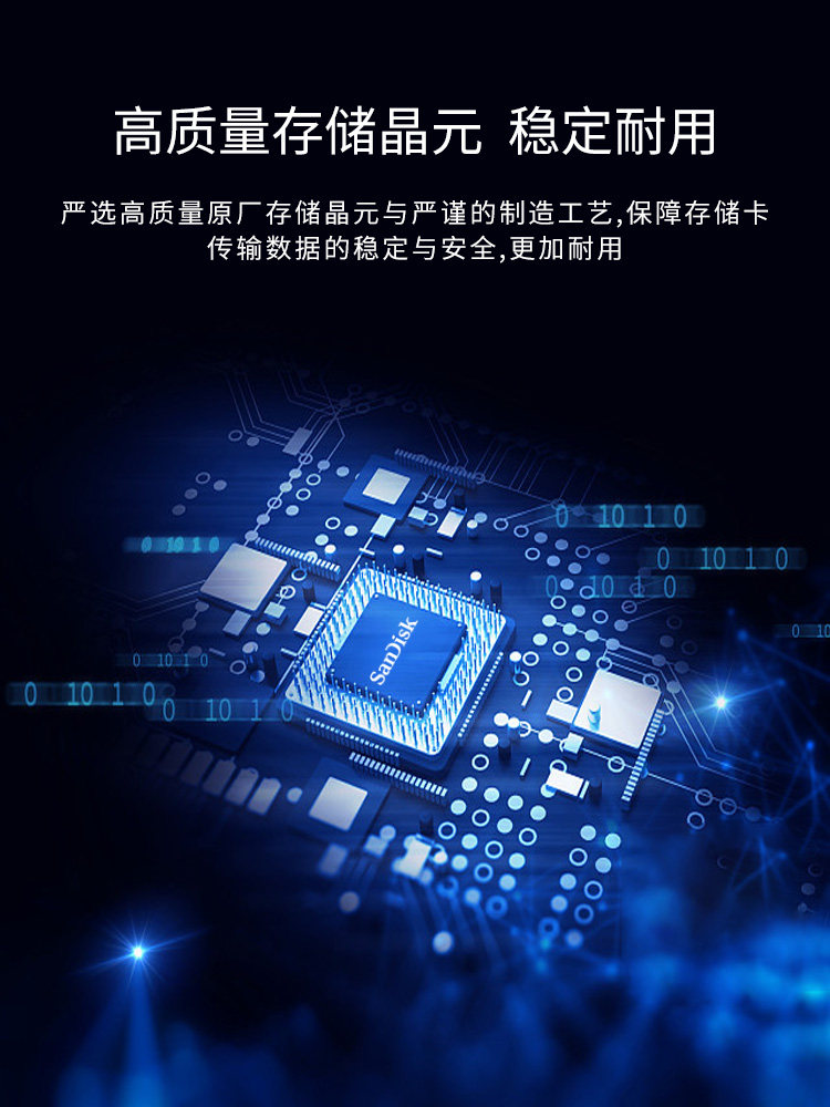 Sandisk Memory Card 64g Mobile Phone Surveillance Camera High-Speed Sd Card Driving Recorder Memory Card Tf Card 128g