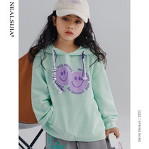 Girls sweatshirt 2022 Spring loaded with new CUHK child clothes foreign air girls internet Red Spring and Autumn Lianhood blouses