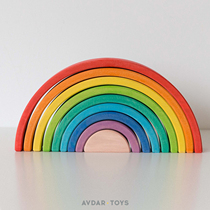 AVDAR TOYS rainbow building blocks imported basswood boys and girls kindergarten 3-6 years old early education educational TOYS