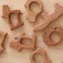 AVDAR Newborns Grab Toys Hand Touch Toys Beech Wood No Paint Can Bite Baby Training