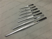 Imported 304 stainless steel tweezers Medical dressing tweezers thickened round head toothed grass accessories tweezers straight elbow