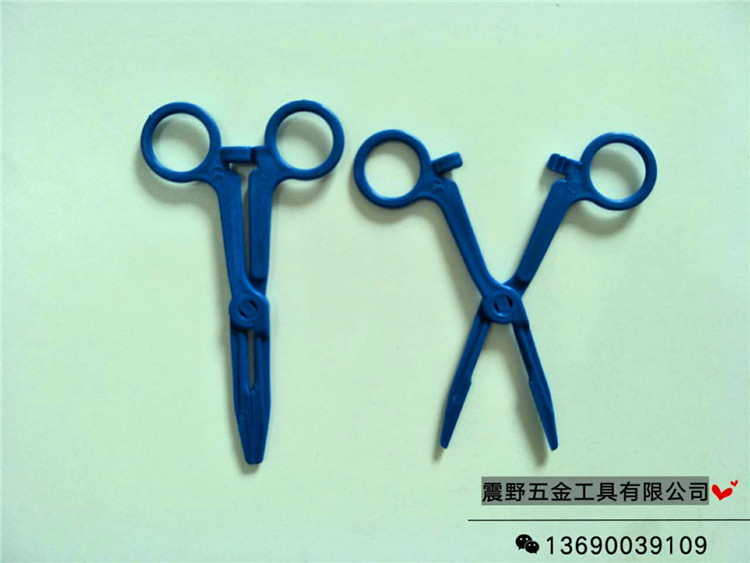 Plastic hemostatic disposable plastic pliers straight head plastic hemostatic forceps head bulk scissors non - sterilization