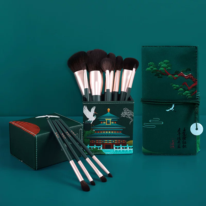 Brush, set, foundation, 14 pieces, for beginners