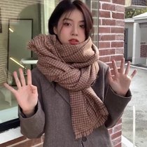 Japan purchases BM plaid sui cashmere scarf female winter wild stalker thousand birds warm neck tide