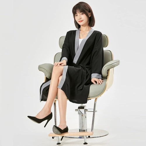 美发客袍理发店客服围布发廊专用美容院潮高档专业剪发和服染发衣