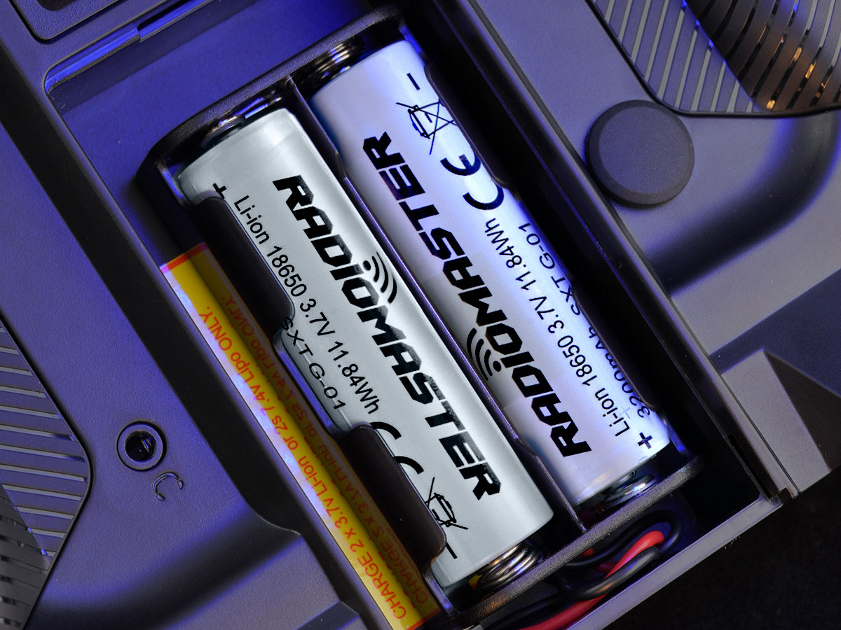 【RadioMaster】18650 3200mAh 3.7V 電池 2 顆｜TX16S／Boxer／TX12／Pocket／MT12