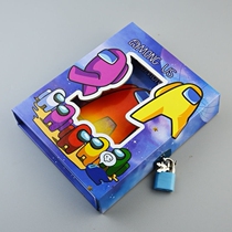 amongus surrounding space werewolf kill diary sub-stationery 64k primary school students note password book children with lock