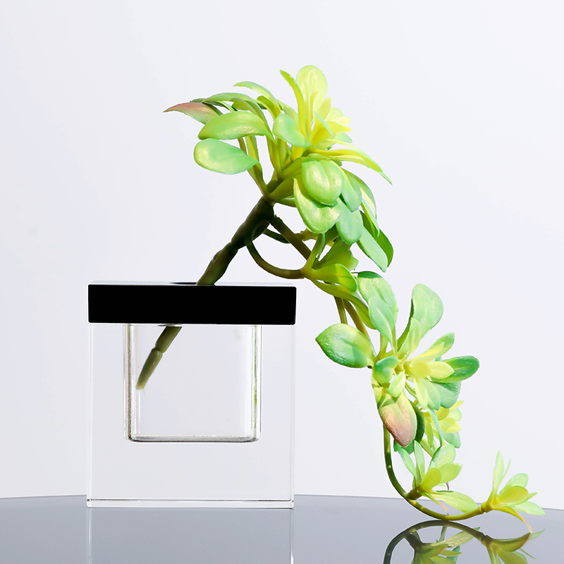 Nordic Vase Swing Piece Creative Flower Arrangement Glass Light Extravagant Flowers Transparent Hydroponic Crystal Decoration Floral Living-room Table