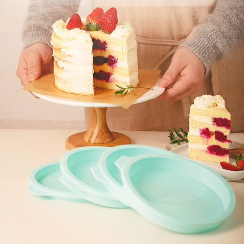 Qifeng Cake плесень выпечка дома многослойный радужный силикон -силиконовый не -стающий