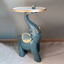 Sofa small coffee table Nordic light luxury side A few modern simple Elephant corner A few small apartment living room round table Net red table