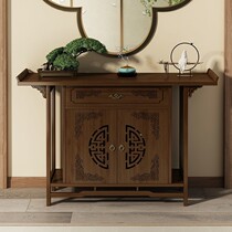 For the table Buddha table Household Buddha cabinet God cabinet Chinese God of wealth Cabinet God cabinet for the table Shrine entrance cabinet Solid wood