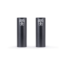 WTP DILL PICKLE BMX plastic coated aluminium rocket cylinder black 114mm pair
