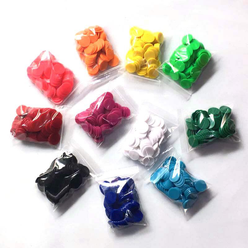 Plastic Blank Chip Coin No Digital Maths Teaching Aids Points Coin Reward Coin Toddler Counting Small Round Pieces 25mm