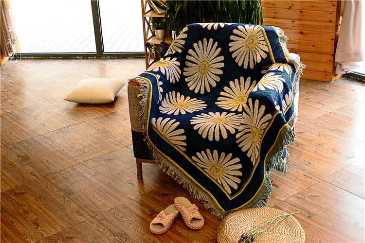 Phong cách châu Âu đơn hoặc kép sofa bìa khăn bông tươi đạo cụ studio sáng tạo Carpet Inn Cafe mùa phong cảnh - Thảm thảm trải sàn khổ lớn