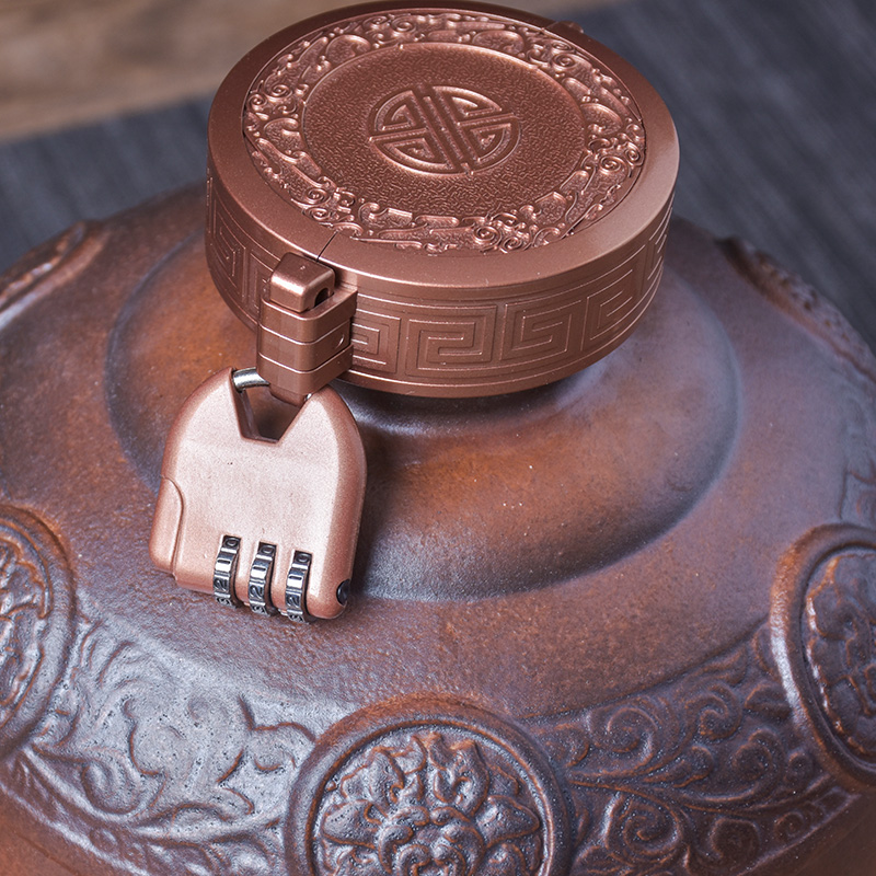 The Empty jar household seal 5 jins of jingdezhen ceramics with special instruments mercifully wine jar jar of wine bottles