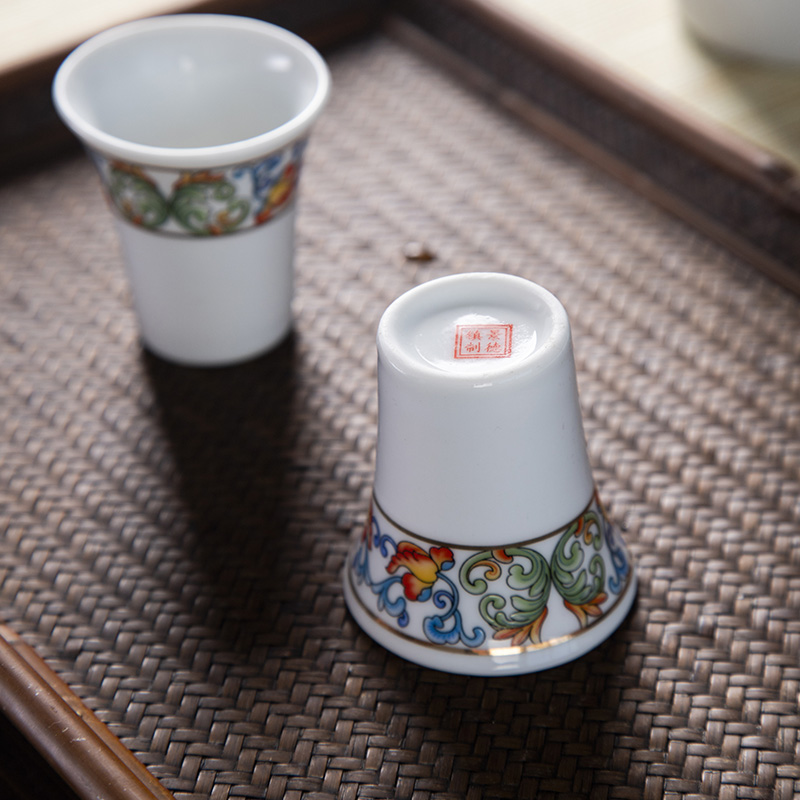 An empty bottle wine suits for of jingdezhen ceramics household sealing glass flagon of new Chinese style gifts gift boxes
