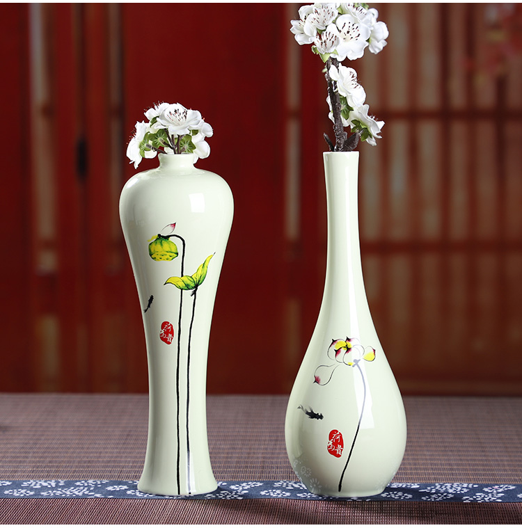 Ceramic bottle 1 catty set decoration high - grade custom home furnishing articles creative seal the empty bottle glass flask gift box