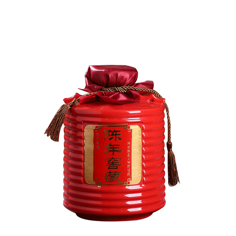 An empty bottle of jingdezhen ceramic Chinese style household hoard seal 3/5 kg bulk liquor mercifully wine jar