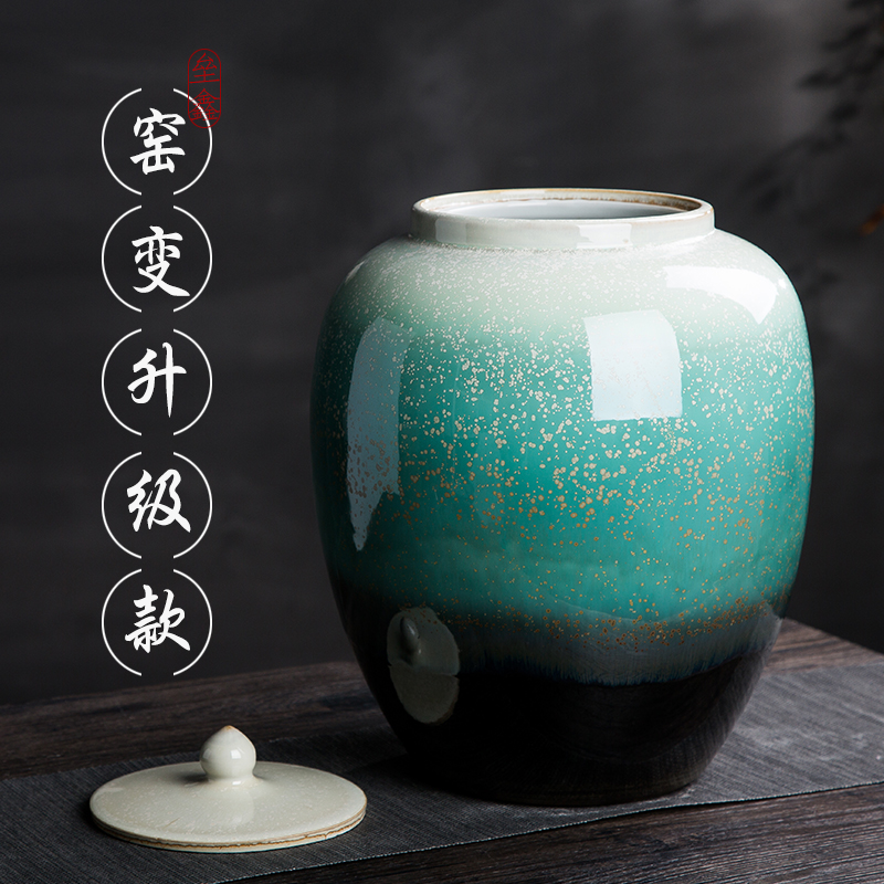 Barrel of jingdezhen ceramic household with cover storage caddy fixings meter box sealing insect - resistant ricer box 20/30/50 kg