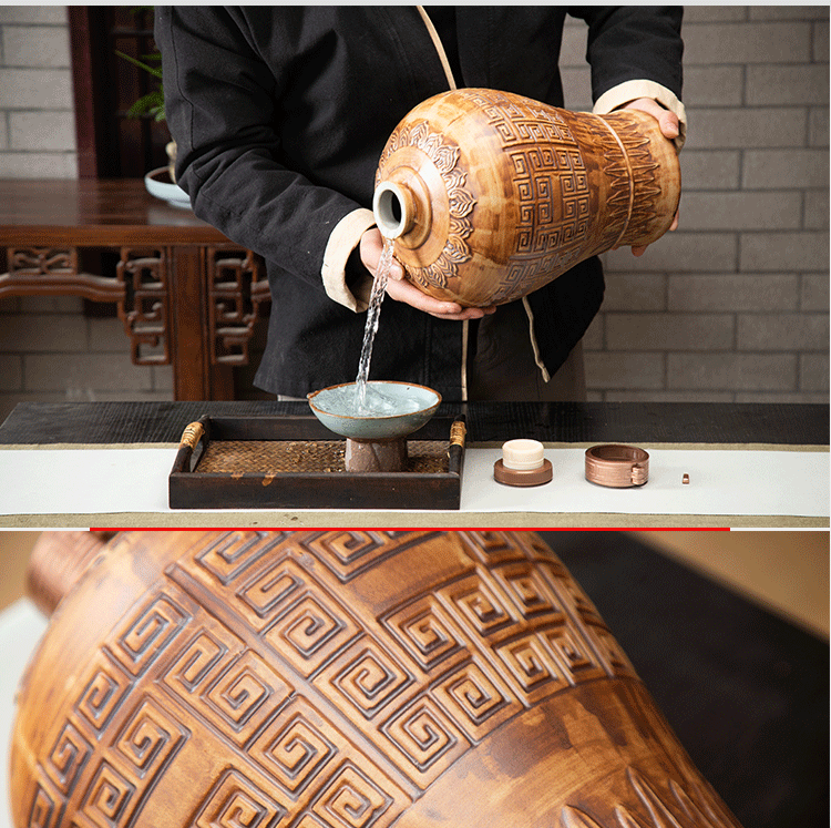 Bottle is empty bottles of jingdezhen ceramic household hoard sealing mercifully wine canned wine vintage wine jar 5/10 kg